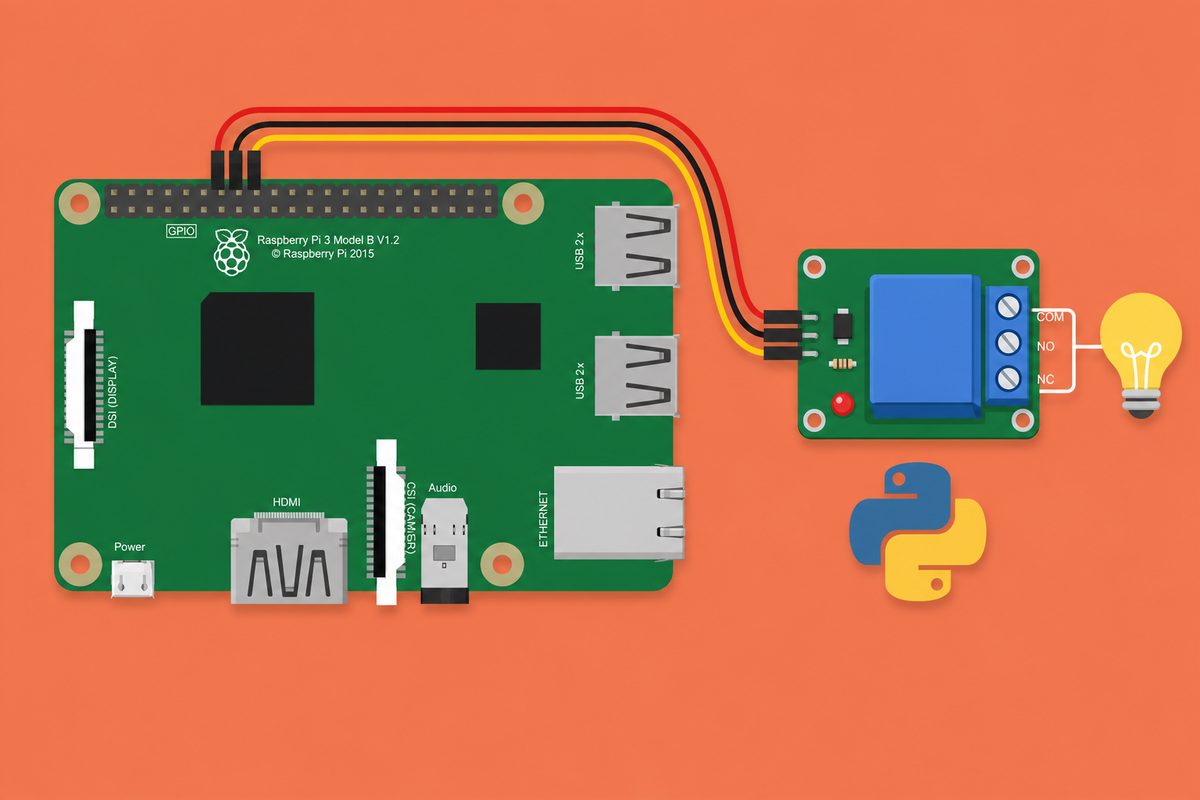 Contrôler un relais avec le Raspberry Pi - Raspberry Lab