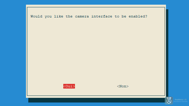 raspi-config enable camera
